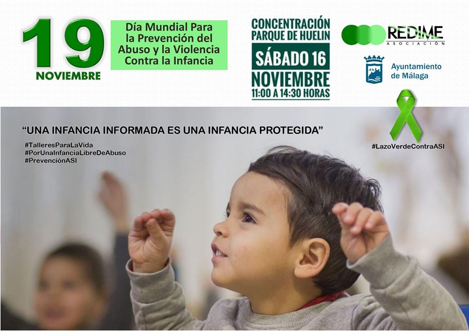 Evento contra abuso sexual infantil en Málaga.