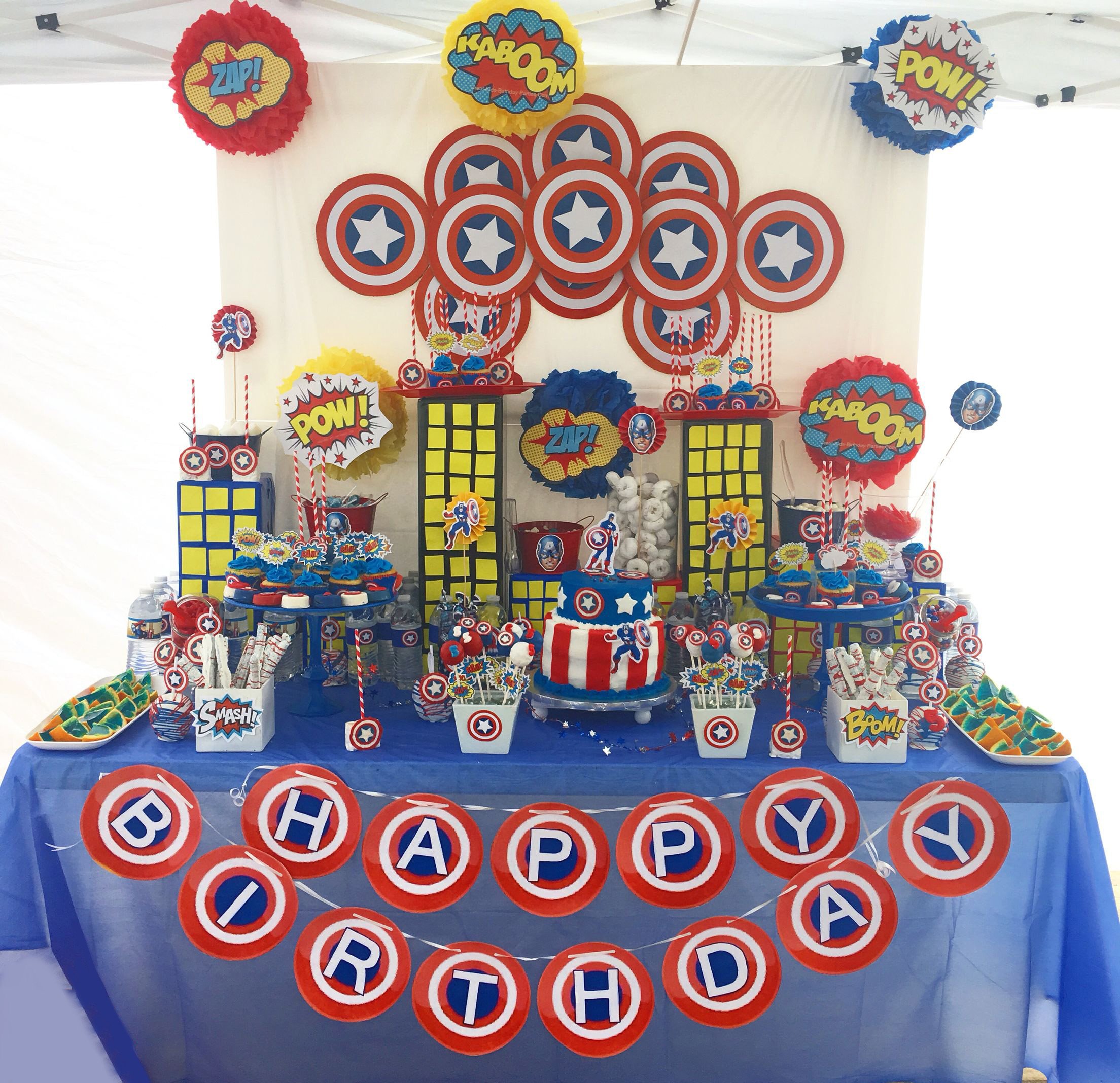 ladrón Generalizar Viajero Cómo hacer una fiesta de Capitán América | Celebrando.es