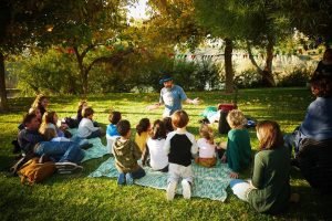 Actividades y Clown en fiesta al aire libre