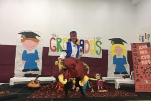 Animación infantil de Mariquita Animaciones en un colegio de Málaga.