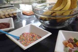 Toppings para helados.