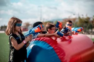 Cumpleaños de Batallas Nerf Bubble Soccer