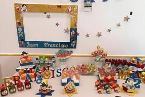 Mesa dulce para niño.