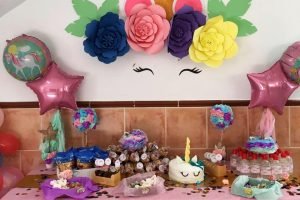 Mesa dulce de unicornio.