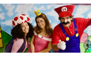 Personajes de Escape Room de Educreativo inspirado en Súper Mario