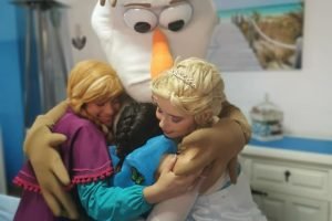 Elsa, Ana y Olaf de Frozen
