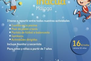 Fiesta para niños en piscina malaga