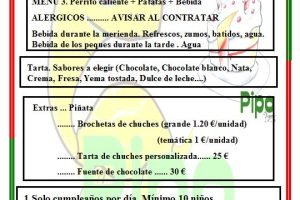 Fiestas infantiles organizadas en local de celebraciones Pipo Park