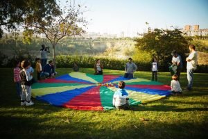 Juegos con niños en cumpleaños