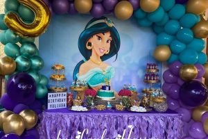 Mesa dulce Jasmine de Aladdin.