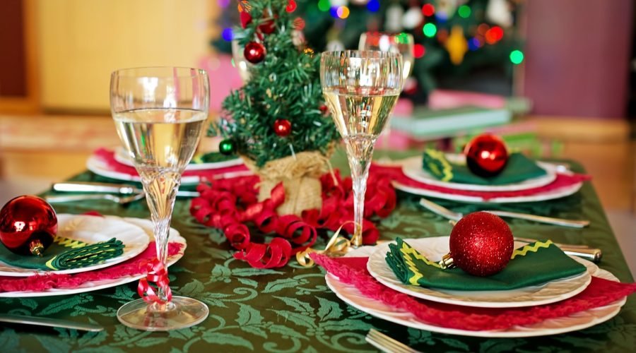 Mesa de Nochebuena.