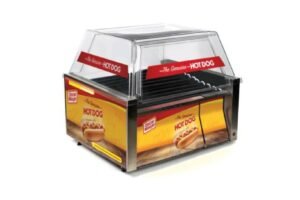 Rolling hot dogs para puestos de perritos calientes.