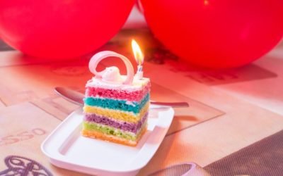 Tarta de colores