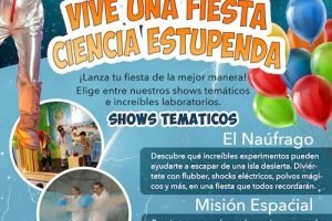 Shows temáticos de ciencias para fiestas de cumpleaños en Málaga Ciencia Divertida