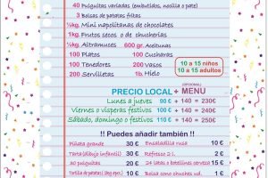 lista de menu