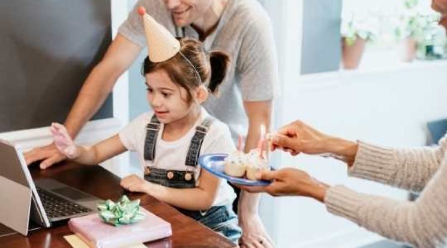 fiestas virtuales en familia