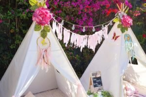 tipis para fiesta en el jardín